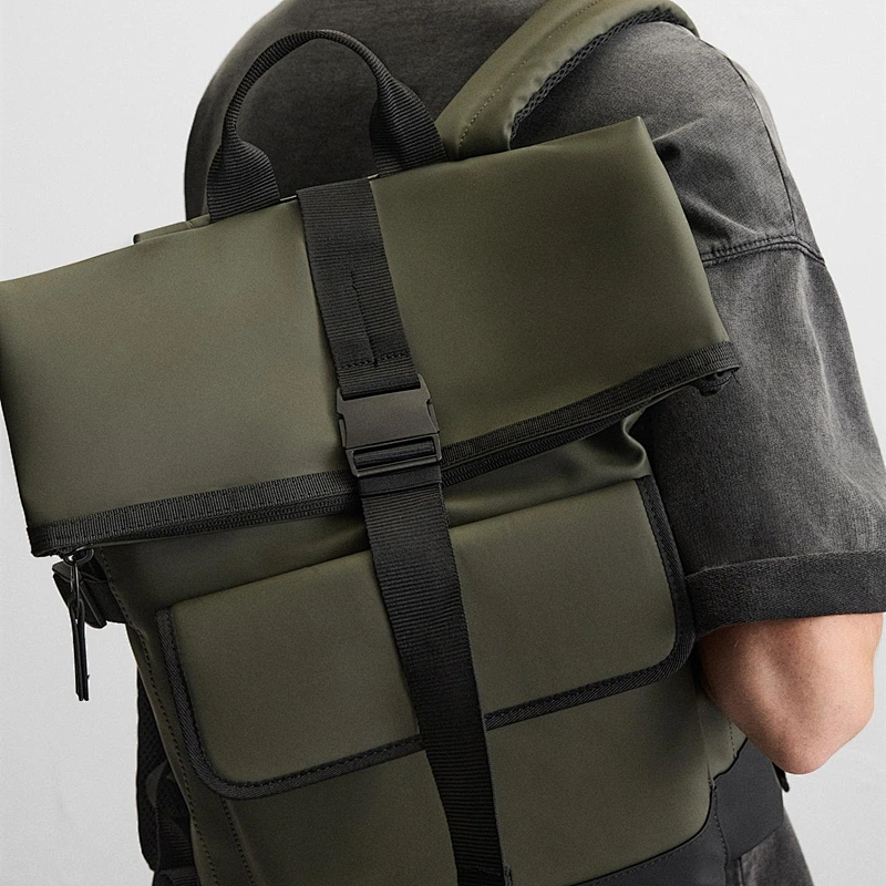 olive green backpack